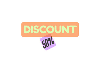 Discount text icon vector illustrator .design for tag ,banner ,poster