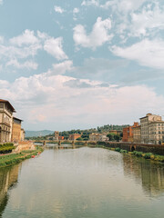 Fototapeta premium Arno River in Florence Italy
