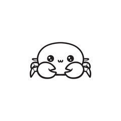 Simple crab icon