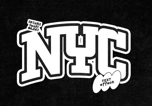 College Varsity Text Effect