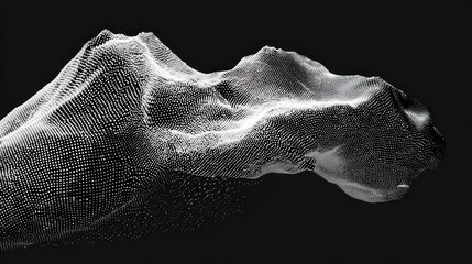 Abstract digital mountains