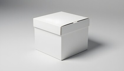 Blank White Cardboard Box Mockup (AI Generated)
