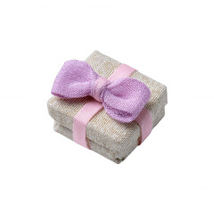 A beautifully wrapped gift box featuring a soft pink bow. Perfect for any celebration or occasion. Ideal for themed events and special moments.