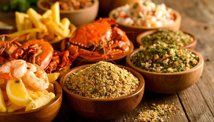 Old Bay Seasoning
Old Bay is iconic in American seafood cuisine — especially with crab, shrimp, and fries.