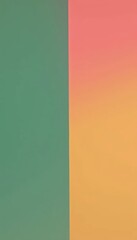 A close up of a green and orange wall.