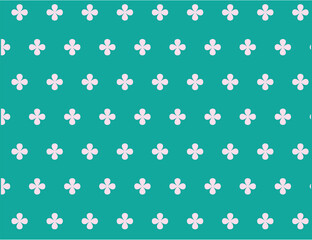 seamless pattern with white flowers