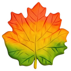 Obraz premium PNG Autumn leaf vibrant illustration clothing.