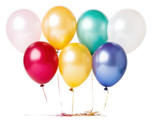 PNG Balloon ribbon white background anniversary.