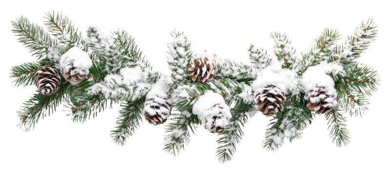 PNG Snow Christmas Garland Decorationon decoration garland pine.