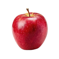 Single, ripe red apple, whole, studio shot
