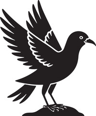 Fototapeta premium Seabird Vector Illustration Wildlife Bird Animal Nature Flying Winged Creature Design