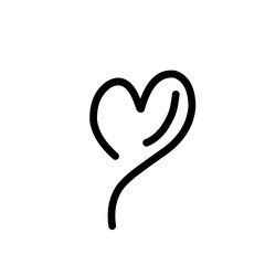 hand drawn heart icon
