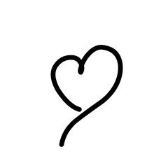 hand drawn heart icon