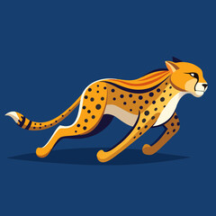 Fototapeta premium cheetah cartoon vector