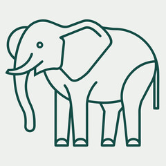 Fototapeta premium elephant vector illustration