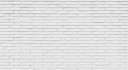 Clean white brick wall texture provides a versatile, modern backdrop for any design project.