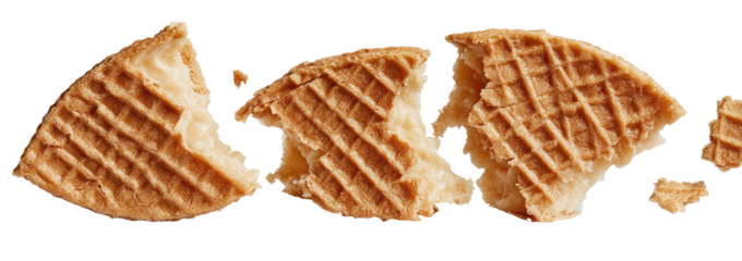 Broken waffle cookie