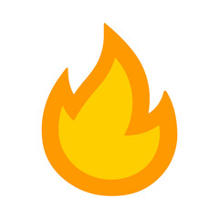 fire icon on doodle style 