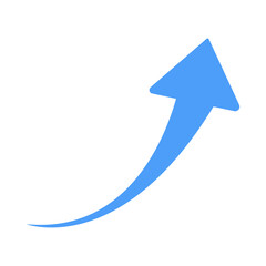 blue arrow up