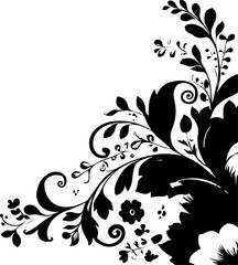 Elegant Floral Swirl Vectors Collection