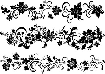 "Silhouette Bear Collection - Wildlife Animal Poses"