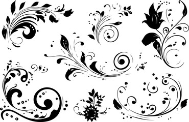 "Silhouette Bear Collection - Wildlife Animal Poses"