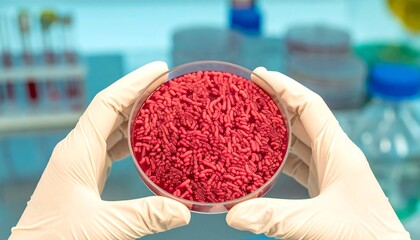 Laboratory sample of ground meat