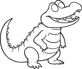 American Alligator in Wildlife Habitat