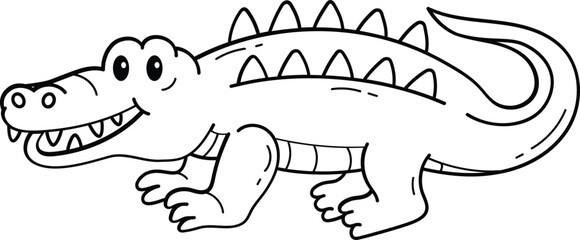 American Alligator in Wildlife Habitat