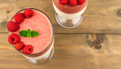 Layered smoothie parfaits