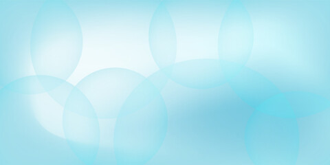 A light blue background with a smooth,translucent circles in blue hues. Minimal abstract circles vector gradient background