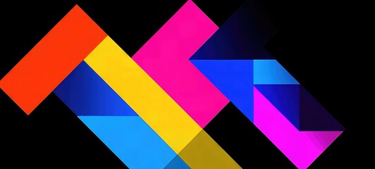 Geometric colorful shapes