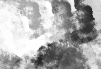  Abtract black and white clouds PNG transparent background isolated graphic resource.