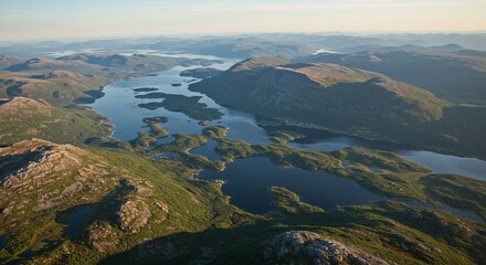 Beautiful Nature Norway aerial photography.