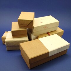 Kraft paper boxes, various sizes