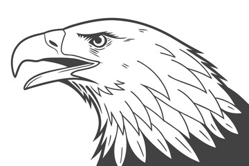 Bald Eagle Head: A Majestic Bird Vector Illustration