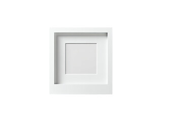 White square recessed frame