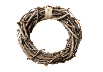 Rustic twig wreath