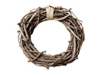 Rustic twig wreath