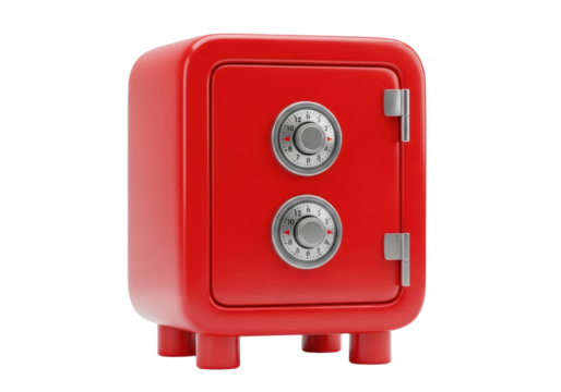 Red Combination Lock Safe

