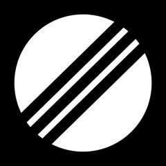 Abstract Geometric Projection Concept Pattern. Silhouette Circular Gobo Light Pattern With Diagonal Stripes Light Shadow Effect. 3d Rendering