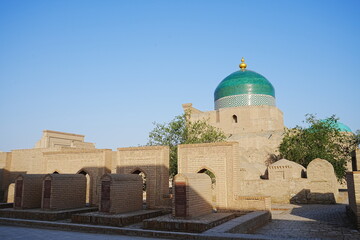 Pahlavan Mahmoud Mausoleum at Walled Fortress known as Itchan Kala in Khiva, Uzbekistan - ウズベキスタン ヒヴァ イチャンカラ パフラヴァン・マフムド廟

