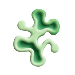 Obraz premium Abstract, light green, organic shape