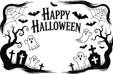 Collection of eight distinct black grunge brush stroke textures on a white background