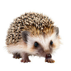 Obraz premium Cute spiky hedgehog with small paws, curious expression, and tiny nose