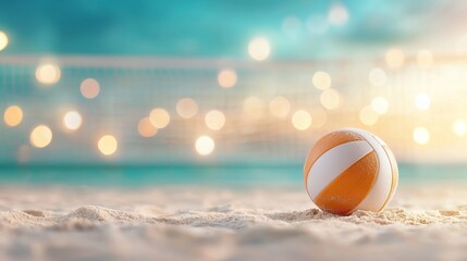 Beach volleyball action seaside court sports photography sunny environment close-up view fun summer vibes