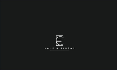EC, CE, E, C Abstract Letters Logo Monogram
