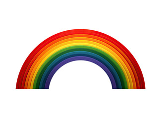 Fototapeta premium Rainbow arch, vibrant colors, graphic design