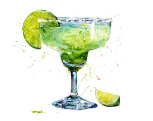Vibrant margarita cocktail illustration (1)
