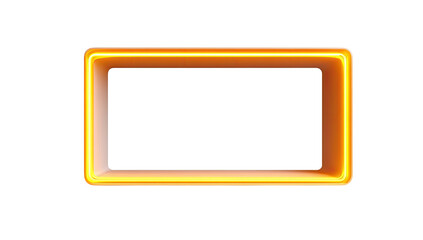 Empty golden rectangle frame on black